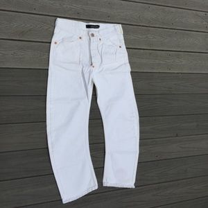 NEW ANDREW MACKENZIE AMK Arch White Denim Jeans